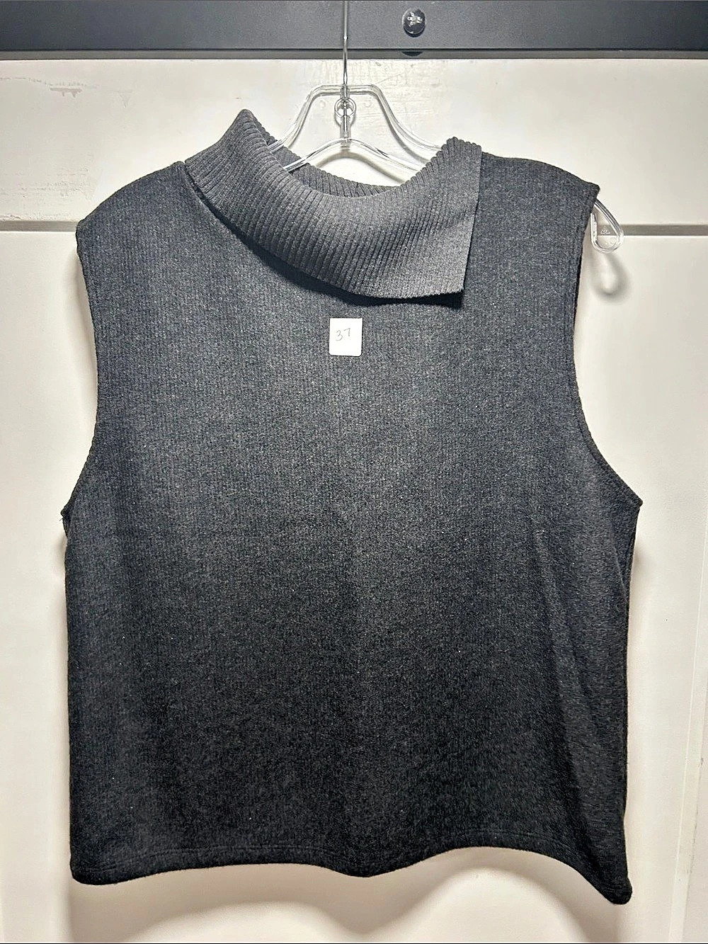 ZARA Sleeveless Cowl Neck in Gray Like New